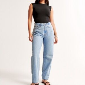 Brand New w/ Tags Abercrombie & Fitch Curve Love Blue High-Waisted Jeans